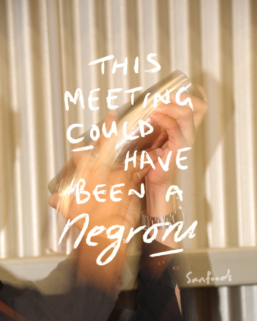 Si la junta pudo haber sido un whatsapp, que mejor sea con trago en mano. #sanfoodsocialclub #wineclub #winegdl